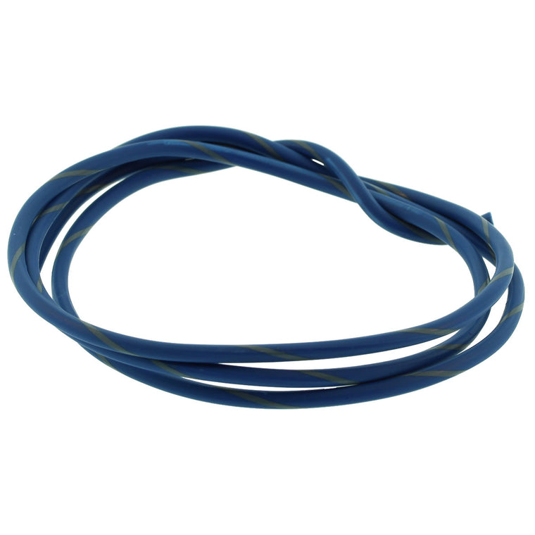 18 AWG GXL Primary Automotive Wire, Stranded Copper, Blue w/ Gray Stripe, Sold by the Foot