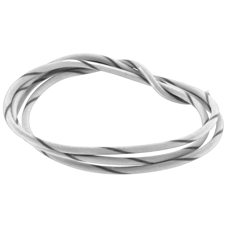 18 AWG GXL Primary Automotive Wire, Stranded Copper, White w/ Gray Stripe, Sold by the Foot