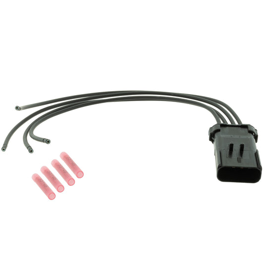 15489820 Aptiv APEX 2.8 Black 4 Way Male 1' Pigtail (Choose Wire Gauge)