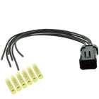 15430633 Aptiv APEX 2.8 Black 6 Way Male 1' Pigtail (Choose Wire Gauge)