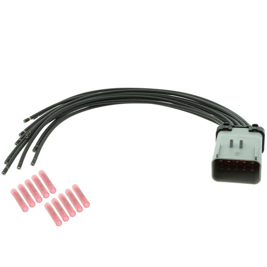 15491340 Aptiv APEX 2.8 Gray 10 Way Male 1' Pigtail (Choose Wire Gauge)