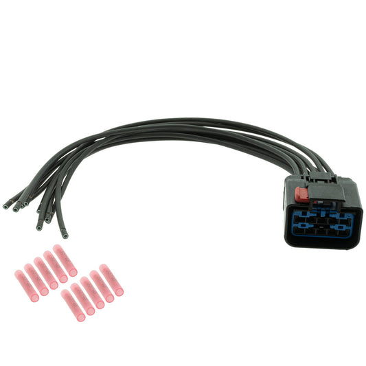 15316895 Aptiv APEX 2.8 Black 10 Way Female 1' Pigtail (Choose Wire Gauge)