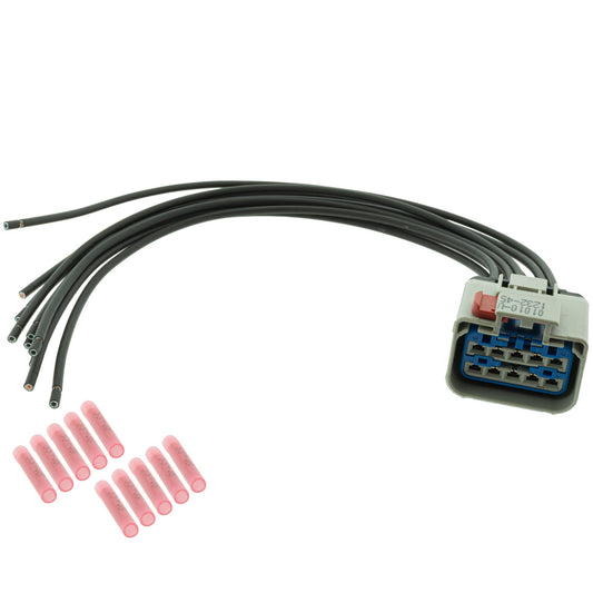 13641403 Aptiv APEX 2.8 Gray 10 Way Female 1' Pigtail (Choose Wire Gauge)