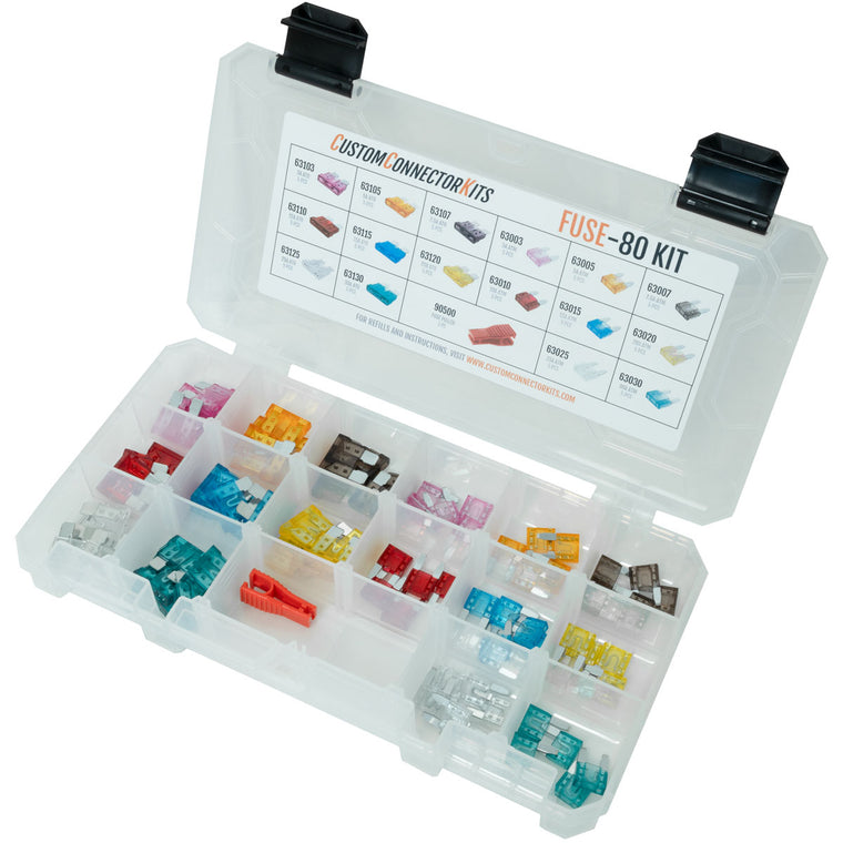 Fuse-80 - Hillsdale ATM & ATO Fuse Sampler Kit for 3-30a with Fuse Puller