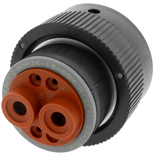 HDP26-18-6SN - DEUTSCH HDP20 6 Way Plug Connector