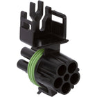 12034342 | 5 Position Black Weather Pack Female Connector