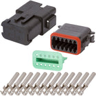 DT04-12PB-P030 DEUTSCH DT 12 Way Black Quadruple (3/3/3/3) Bussed Connector Assembly Kit