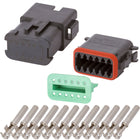 DT04-12PB-P021 DEUTSCH DT 12 Way Black Single (12) Bussed Connector Assembly Kit