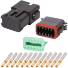 DT04-12PB-P030 DEUTSCH DT 12 Way Black Quadruple (3/3/3/3) Bussed Connector Assembly Kit