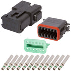 DT04-12PB-P030 DEUTSCH DT 12 Way Black Quadruple (3/3/3/3) Bussed Connector Assembly Kit