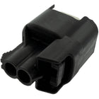 Wire side of black automotive connetor part #34062-0024