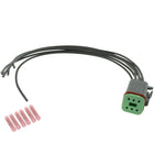 DT06-6S-P012 DEUTSCH DT 6 Way Black Plug 1' Pigtail (Choose Wire Gauge)