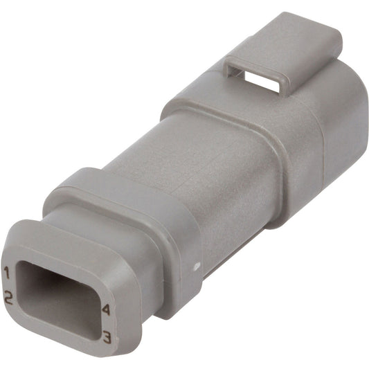 DT04-4P-E008 | Deutsch DT Series 4 Way Male Plug with Shrink Tube Modification