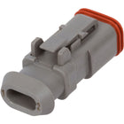 DT06-2S-E008 | Deutsch DT Series 2 Way Female Receptacle with Shrink Tube Modification