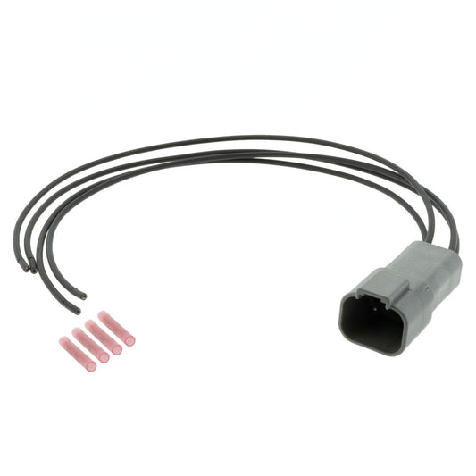 DT04-4P DEUTSCH DT 4 Way Gray Receptacle 1' Pigtail