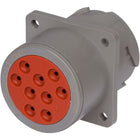 HD10-9-16P-B009 - 9 Cavity Receptacle w/ Flange Mount - Back View