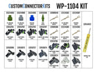 WP-1104 - 1,127 Piece Delphi Weather Pack 1-6 Way Sealed Electrical Connector Kit